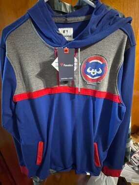 Fanatics MLB Chicago Cubs Logo Pullover Hoodie